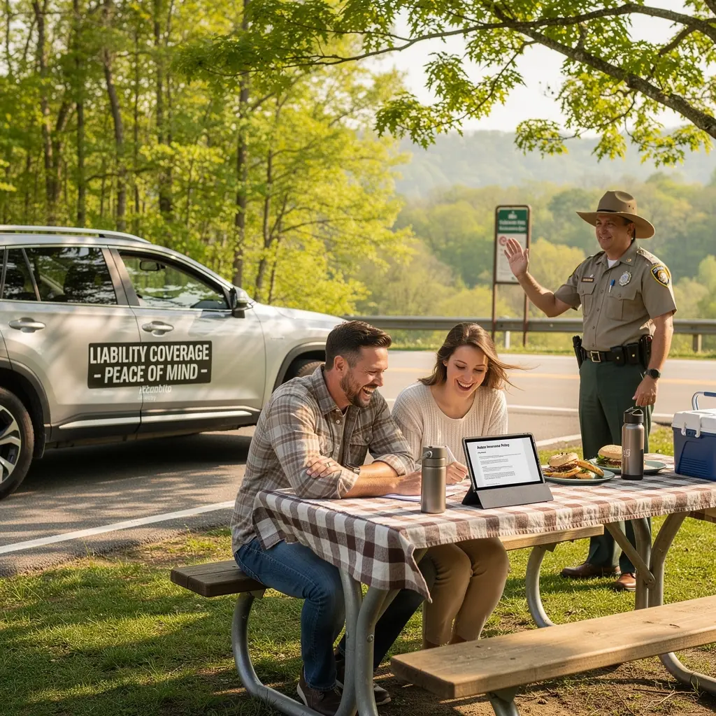 Kierowca korzystający z pomocy drogowej w sytuacji awaryjnej.