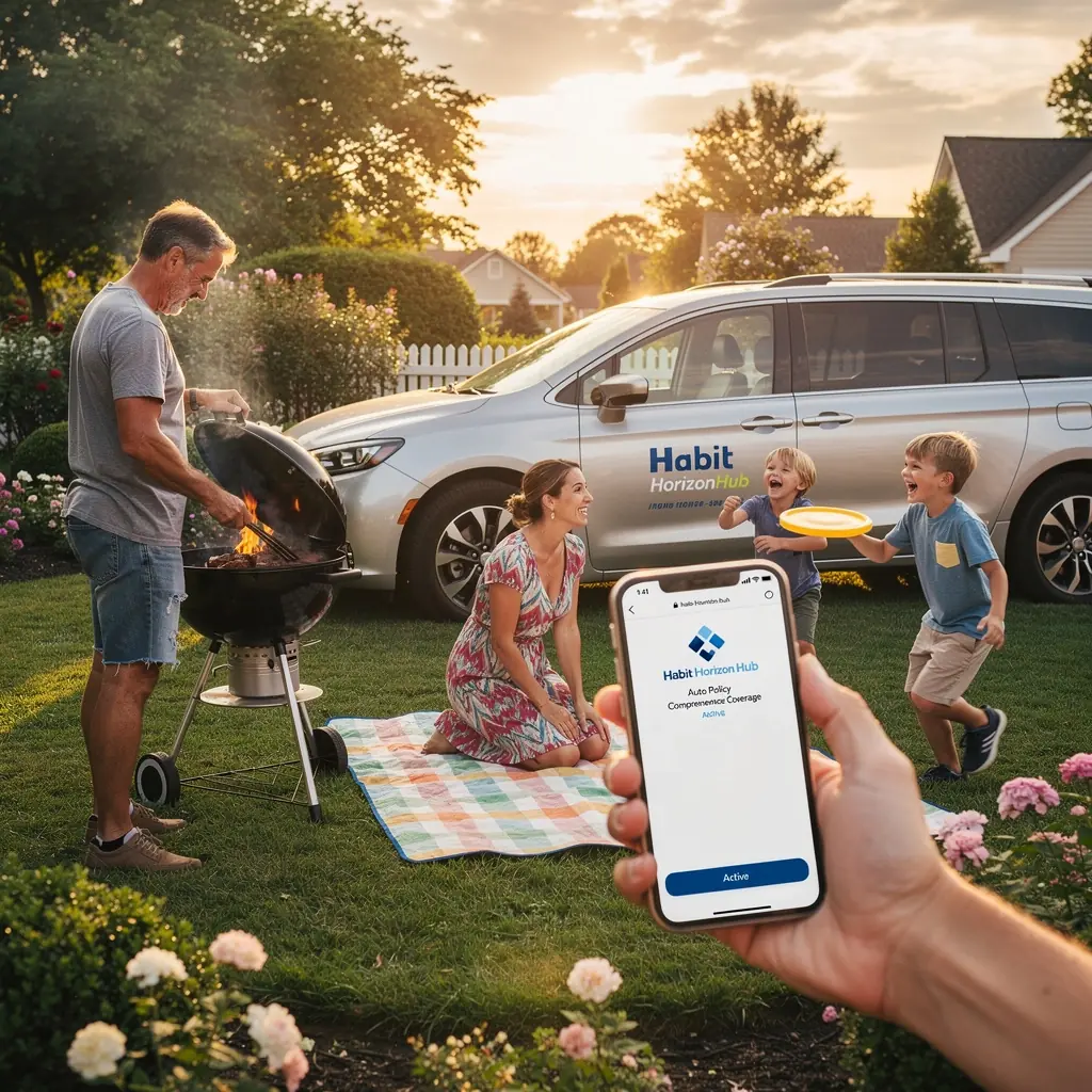 Zadowolony kierowca korzystający z usług assistance na drodze.