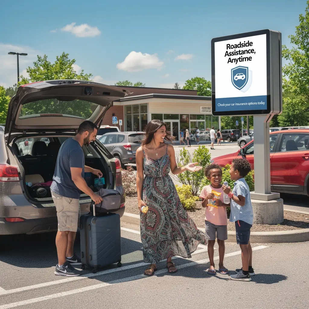 Scena przedstawiająca ochronę ubezpieczeniową w ruchu drogowym